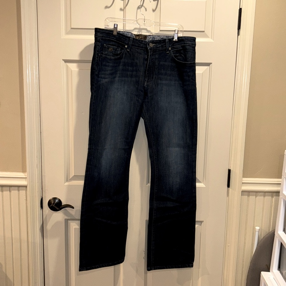 PAIGE PPD JEG Relaxed Fit Stretch Blue Jeans Men’s Size 36/34